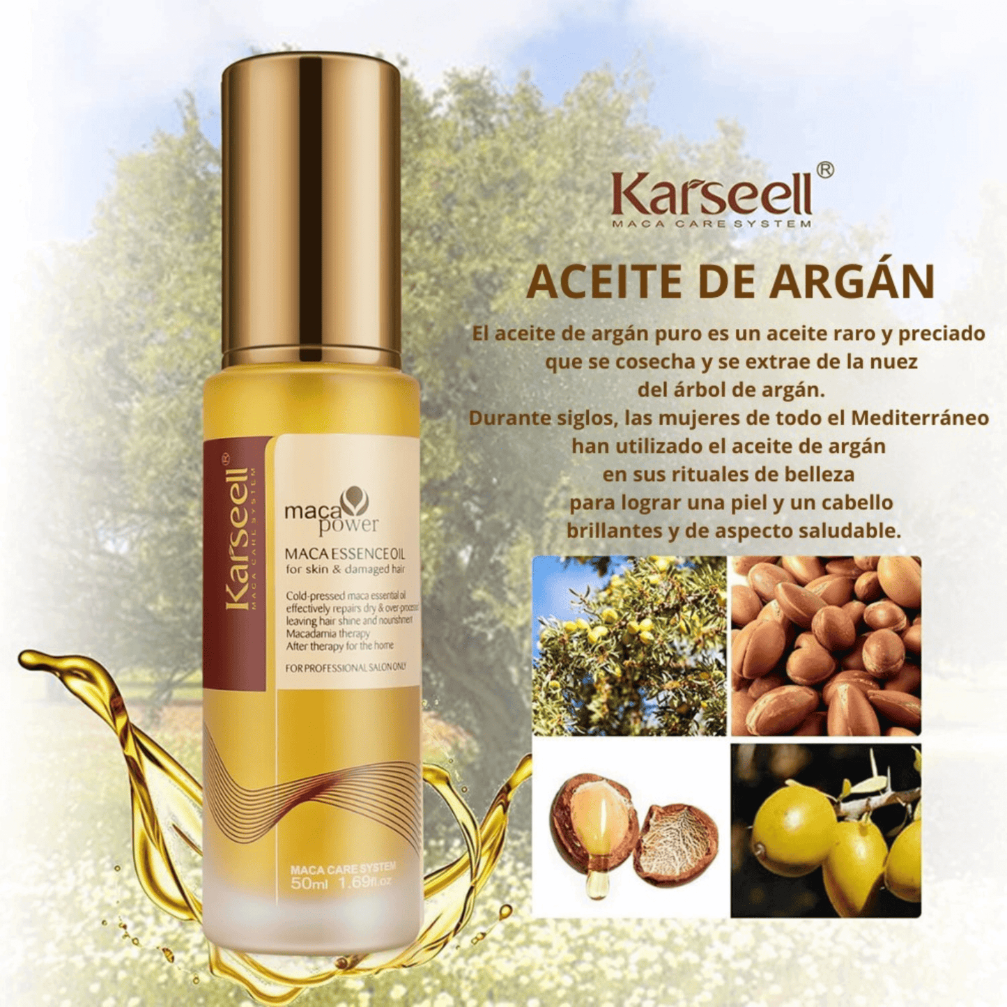 KARSEELL - Aceite de Argán 50 ML