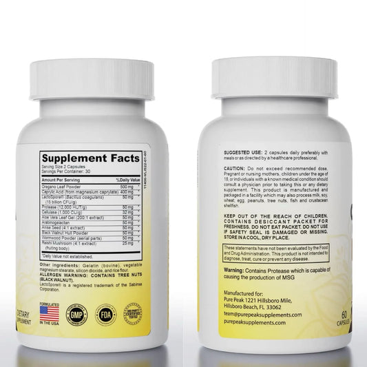 CANDIDA CLEANSE - CAPSULAS RECUBIERTAS