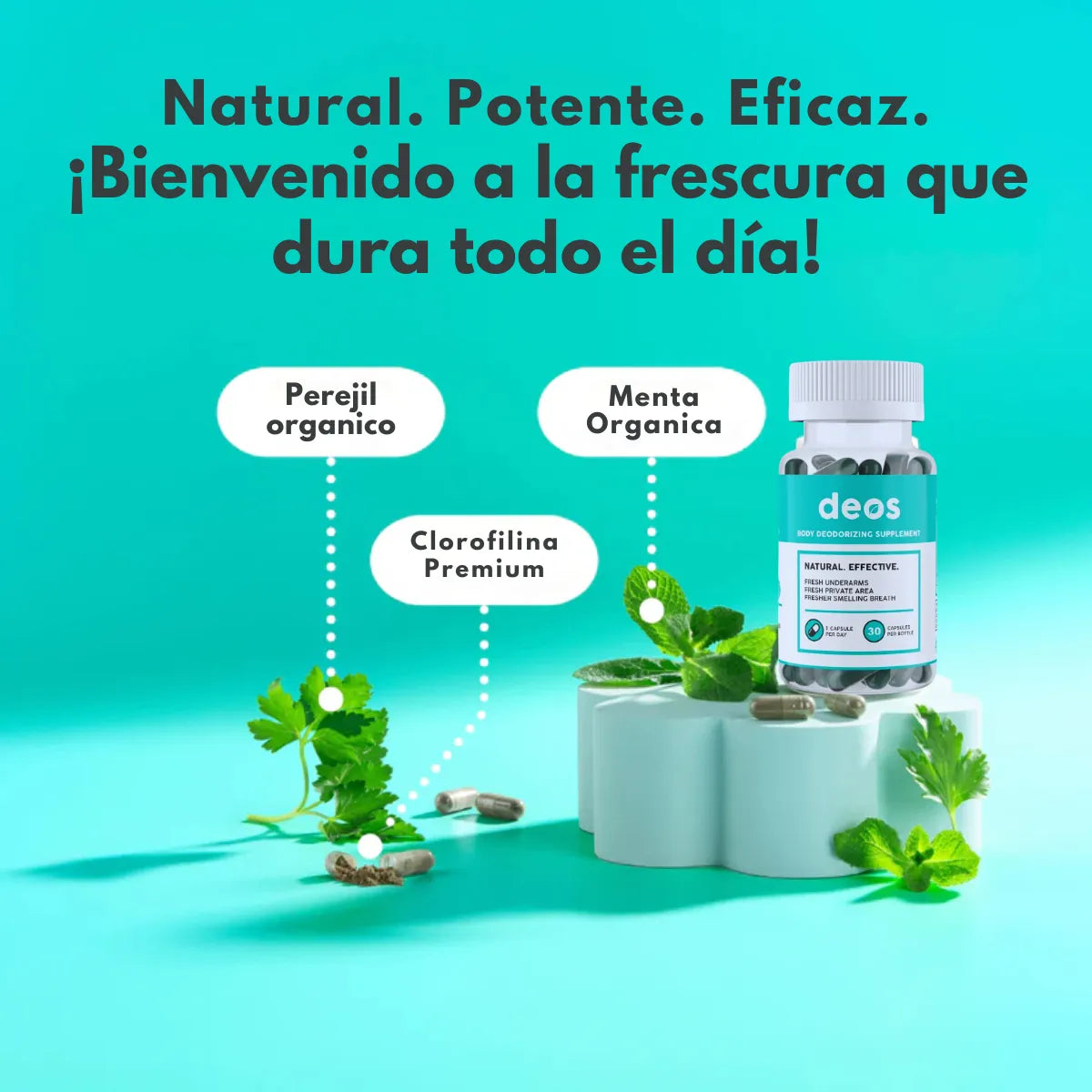 DEOS - Desodorante interno natural 100% efectivo